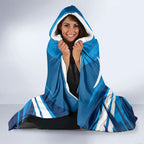 Geelong Cats Australian Football Hooded Blanket Fierce Wildcat Mascot - Bold Team Colors