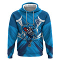 Geelong Cats Australian Football Hoodie Fierce Wildcat Mascot - Bold Team Colors