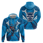 Geelong Cats Australian Football Hoodie Fierce Wildcat Mascot - Bold Team Colors