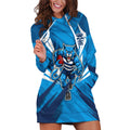 Geelong Cats Australian Football Hoodie Dress Fierce Wildcat Mascot - Bold Team Colors