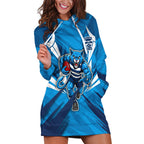 Geelong Cats Australian Football Hoodie Dress Fierce Wildcat Mascot - Bold Team Colors