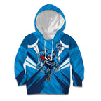 Geelong Cats Australian Football Kid Hoodie Fierce Wildcat Mascot - Bold Team Colors