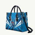 Geelong Cats Australian Football Leather Bag Fierce Wildcat Mascot - Bold Team Colors