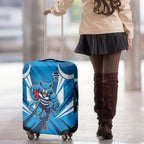 Geelong Cats Australian Football Luggage Cover Fierce Wildcat Mascot - Bold Team Colors