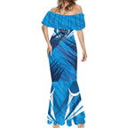 Geelong Cats Australian Football Mermaid Dress Fierce Wildcat Mascot - Bold Team Colors