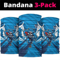 Geelong Cats Australian Football Neck Gaiter Fierce Wildcat Mascot - Bold Team Colors