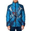 Geelong Cats Australian Football Padded Jacket Fierce Wildcat Mascot - Bold Team Colors