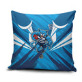 Geelong Cats Australian Football Pillow Cover Fierce Wildcat Mascot - Bold Team Colors