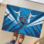 Geelong Cats Australian Football Rubber Doormat Fierce Wildcat Mascot - Bold Team Colors