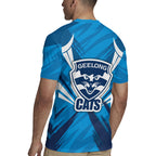 Geelong Cats Australian Football Rugby Jersey Fierce Wildcat Mascot - Bold Team Colors