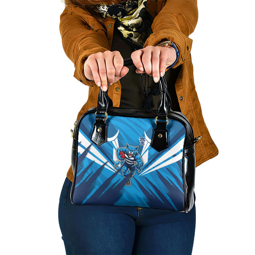 Geelong Cats Australian Football Shoulder Handbag Fierce Wildcat Mascot - Bold Team Colors