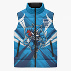Geelong Cats Australian Football Sleeveless Puffer Jacket Fierce Wildcat Mascot - Bold Team Colors