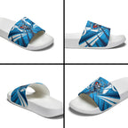 Geelong Cats Australian Football Slide Sandals Fierce Wildcat Mascot - Bold Team Colors