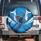Geelong Cats Australian Football Spare Tire Cover Fierce Wildcat Mascot - Bold Team Colors