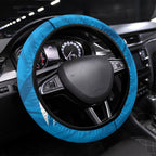 Geelong Cats Australian Football Steering Wheel Cover Fierce Wildcat Mascot - Bold Team Colors