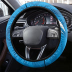 Geelong Cats Australian Football Steering Wheel Cover Fierce Wildcat Mascot - Bold Team Colors