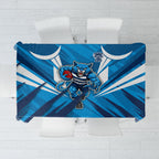 Geelong Cats Australian Football Tablecloth Fierce Wildcat Mascot - Bold Team Colors