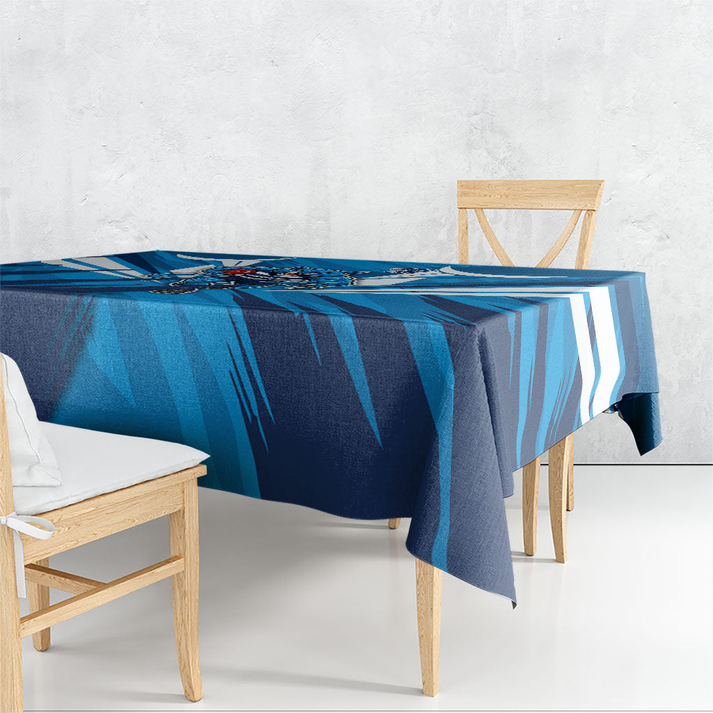 Geelong Cats Australian Football Tablecloth Fierce Wildcat Mascot - Bold Team Colors