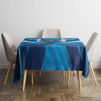 Geelong Cats Australian Football Tablecloth Fierce Wildcat Mascot - Bold Team Colors