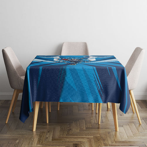 Geelong Cats Australian Football Tablecloth Fierce Wildcat Mascot - Bold Team Colors