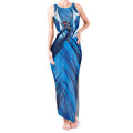 Geelong Cats Australian Football Tank Maxi Dress Fierce Wildcat Mascot - Bold Team Colors