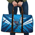 Geelong Cats Australian Football Travel Bag Fierce Wildcat Mascot - Bold Team Colors