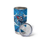 Geelong Cats Australian Football Tumbler Cup Fierce Wildcat Mascot - Bold Team Colors