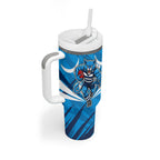 Geelong Cats Australian Football Tumbler With Handle Fierce Wildcat Mascot - Bold Team Colors