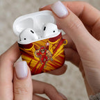 Gold Coast Suns Australian Football AirPods Case Heroic Solar Mascot - Bold Team Colors
