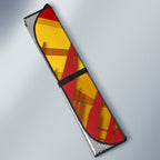 Gold Coast Suns Australian Football Auto Sun Shade Heroic Solar Mascot - Bold Team Colors