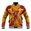 Gold Coast Suns Australian Football Baseball Jacket Heroic Solar Mascot - Bold Team Colors
