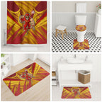 Gold Coast Suns Australian Football Bathroom Set Heroic Solar Mascot - Bold Team Colors