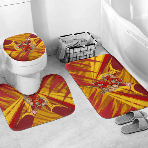 Gold Coast Suns Australian Football Bathroom Set Heroic Solar Mascot - Bold Team Colors