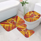 Gold Coast Suns Australian Football Bathroom Set Heroic Solar Mascot - Bold Team Colors