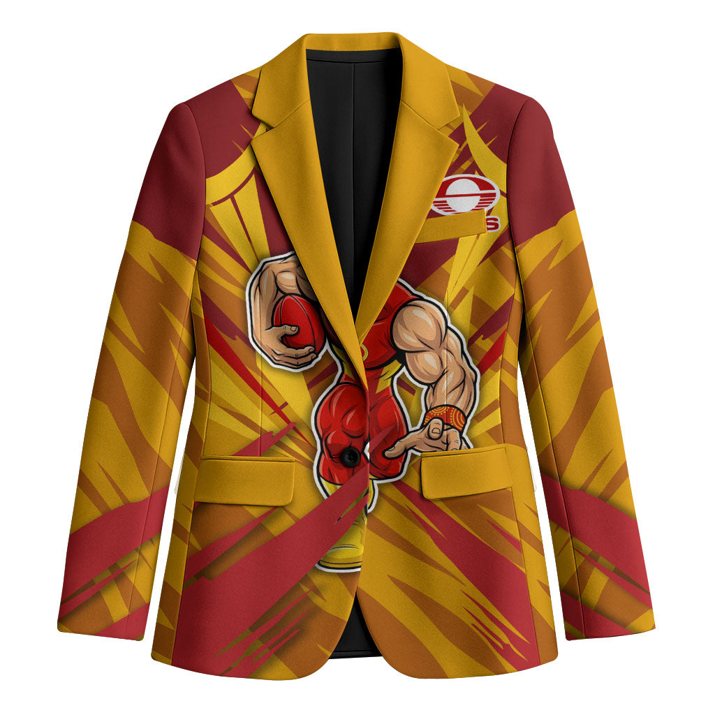 Gold Coast Suns Australian Football Blazer Heroic Solar Mascot - Bold Team Colors