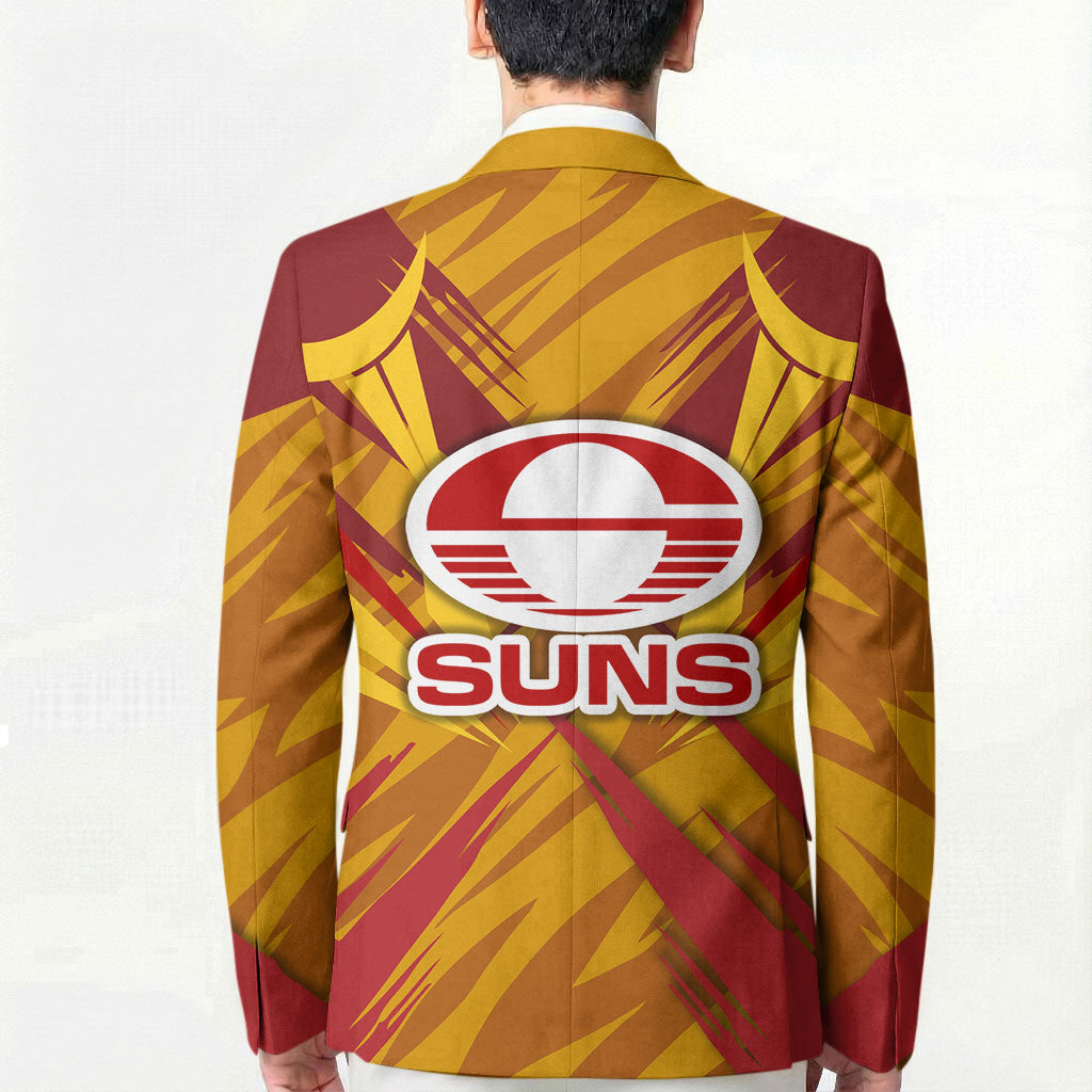 Gold Coast Suns Australian Football Blazer Heroic Solar Mascot - Bold Team Colors