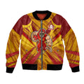 Gold Coast Suns Australian Football Bomber Jacket Heroic Solar Mascot - Bold Team Colors