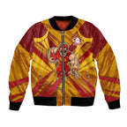 Gold Coast Suns Australian Football Bomber Jacket Heroic Solar Mascot - Bold Team Colors