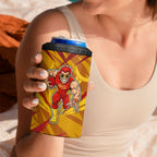 Gold Coast Suns Australian Football 4 in 1 Can Cooler Tumbler Heroic Solar Mascot - Bold Team Colors
