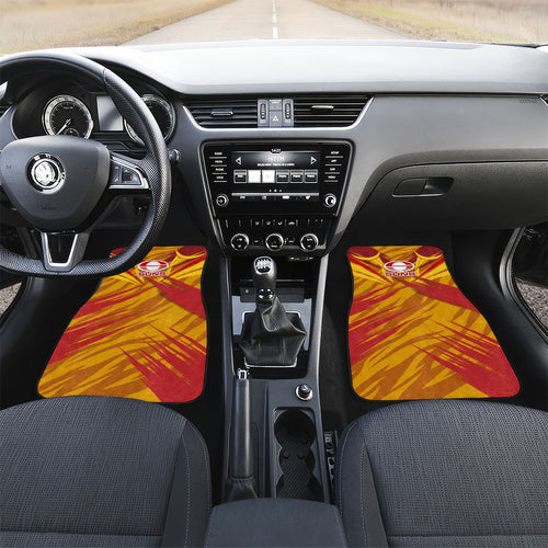 Gold Coast Suns Australian Football Car Mats Heroic Solar Mascot - Bold Team Colors