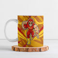 Gold Coast Suns Australian Football Ceramic Mug Heroic Solar Mascot - Bold Team Colors