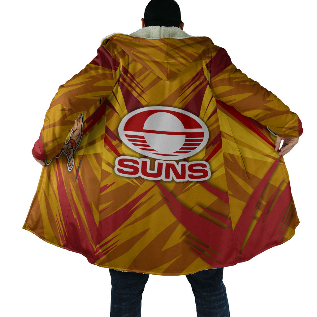 Gold Coast Suns Australian Football Cloak Heroic Solar Mascot - Bold Team Colors