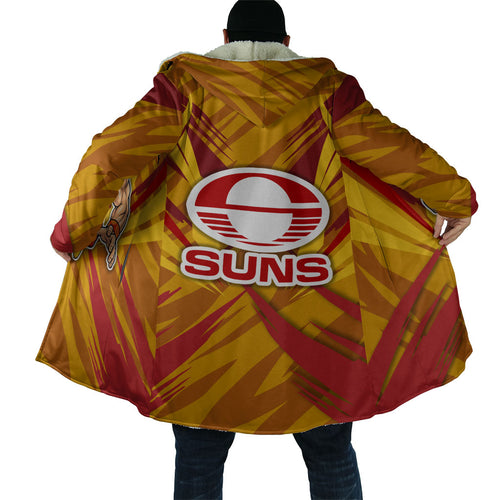 Gold Coast Suns Australian Football Cloak Heroic Solar Mascot - Bold Team Colors