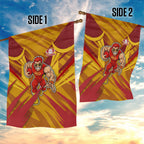 Gold Coast Suns Australian Football Garden Flag Heroic Solar Mascot - Bold Team Colors