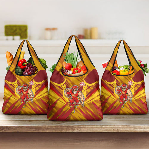 Gold Coast Suns Australian Football Grocery Bag Heroic Solar Mascot - Bold Team Colors