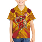 Gold Coast Suns Australian Football Hawaiian Shirt Heroic Solar Mascot - Bold Team Colors