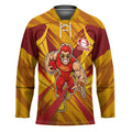 Gold Coast Suns Australian Football Hockey Jersey Heroic Solar Mascot - Bold Team Colors
