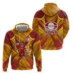 Gold Coast Suns Australian Football Hoodie Heroic Solar Mascot - Bold Team Colors