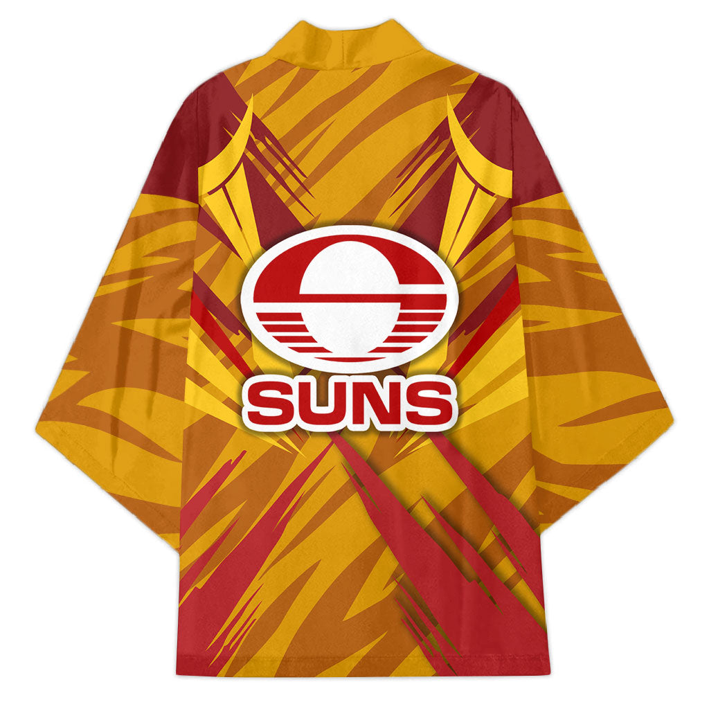 Gold Coast Suns Australian Football Kimono Heroic Solar Mascot - Bold Team Colors