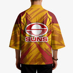Gold Coast Suns Australian Football Kimono Heroic Solar Mascot - Bold Team Colors